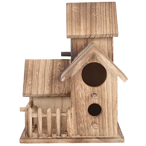 HOLIDYOYO Holz Vogelhaus für Papageien und Kleine Wetterfestes Freistehendes Nisthaus im Rustikalen Design für Garten und Terrasse zu Reinigen und Langlebig HOLIDYOYO Holz Vogelhaus für Papageien und Kleine Wetterfestes Freistehendes Nisthaus im Rustikalen Design für Garten und Terrasse zu Reinigen und Langlebig von HOLIDYOYO