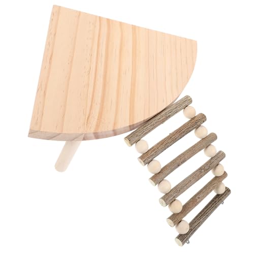 HOLIDYOYO Holzleiter Plattform für Hamster und Kleintiere Langlebig und Verschleißfestes Kletterspielzeug mit Mehrfachfunktionen Komfortable Ruhefläche Geeignet für Käfige von Ratten HOLIDYOYO Holzleiter Plattform für Hamster und Kleintiere Langlebig und Verschleißfestes Kletterspielzeug mit Mehrfachfunktionen Komfortable Ruhefläche Geeignet für Käfige von Ratten von HOLIDYOYO