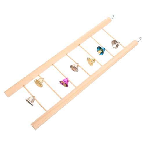 HOLIDYOYO Holzleiter für Hamster und Papageien Kletterleiter aus Naturholz Hängendes Haustier von Motorik und Training Geeignet für Kleine Vögel und Nagetiere von HOLIDYOYO