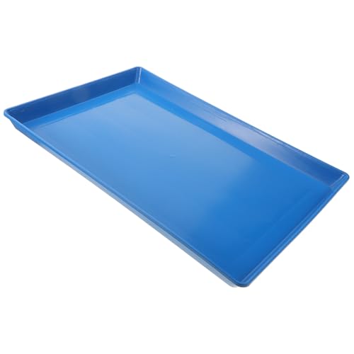 HOLIDYOYO Hundebox-Tablett Hundebox Tablett Hundekäfig Tablett Kaninchenkäfig-Toilettenwanne Hundekäfigtablett Gel waschbare Welpenunterlage Kotschale für Haustiere Käfighalter Plastik Blue von HOLIDYOYO