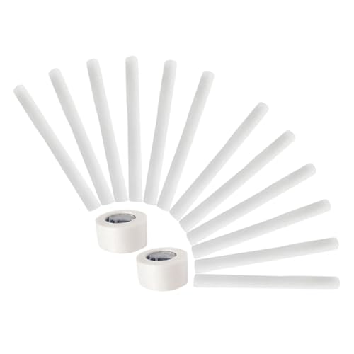 HOLIDYOYO Hundeohrstütze Weiche Schaumstoff Sticks mit Selbstklebendem Tape für Stehende Ohren Sanfte Fixierung Werkzeugfrei Langlebige Unterstützung für Aufrechte Hundeohren von HOLIDYOYO