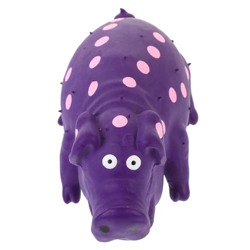 HOLIDYOYO Hundespielzeug Latex Schwein Form Kauspielzeug mit Quietschfunktion Langlebig und Zahnreinigend Geeignet für Kleine Hunde Interaktives Beißspielzeug für Welpen und Zahnpflege von HOLIDYOYO