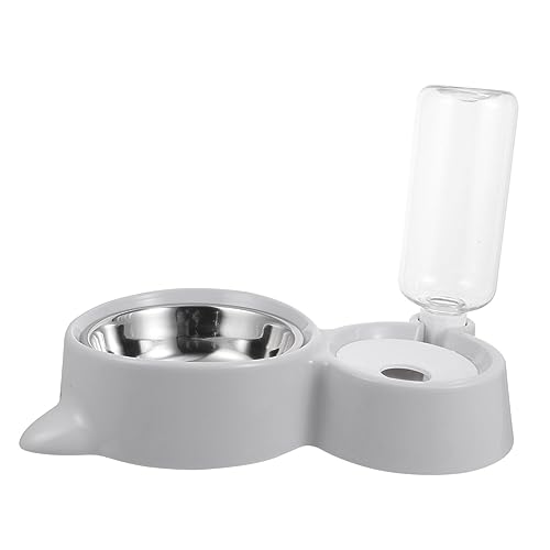 HOLIDYOYO Hundewasserspender Mit Automatischer Wasserzufuhr Trinkwerkzeug Für Haustiere Aus Hochwertigem Graues Design Für Kleine Bis Mittelgroße von HOLIDYOYO
