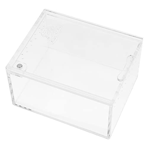 HOLIDYOYO Kasten Futterbox für Reptilien Hitze Fall Tarantula -Gehäuse Aqua Zucht klein Mini acrylbehälter Reptilien Terrarium Reptilien Haltung Haustierkoffer Reptilienterrarium Transparent von HOLIDYOYO