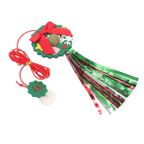 HOLIDYOYO Katze Hängendes Türspielzeug Kätzchen Weihnachten Interaktives Katzenspielzeug Für Weihnachtskatze Katzenspielzeugtunnel Weihnachtsspielzeug Spielzeugkatze Drinnen Gefühlt von HOLIDYOYO