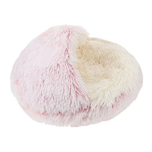 HOLIDYOYO Katzenhaus Winter Cattery Warmes Halbgeschlossenes Flanell Katzennest für Kleine Haustiere Rosa Schlafbett für im Winter HOLIDYOYO Katzenhaus Winter Cattery Warmes Halbgeschlossenes Flanell Katzennest für Kleine Haustiere Rosa Schlafbett für im Winter von HOLIDYOYO