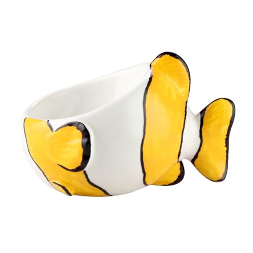HOLIDYOYO Keramik Futternapf für Katzen und Hunde mit Fischdesign Stabile rutschfeste Schale Leicht zu Reinigen für Kätzchen und Kleine Haustiere Komfortables Fressen und Trinken HOLIDYOYO Keramik Futternapf für Katzen und Hunde mit Fischdesign Stabile rutschfeste Schale Leicht zu Reinigen für Kätzchen und Kleine Haustiere Komfortables Fressen und Trinken von HOLIDYOYO