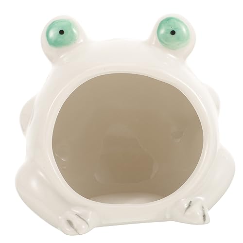 HOLIDYOYO Keramik Hamsternest Form Haustierhaus Kühlendes Versteck Für Hamster Sicheres Schlafnest Für Kleine von HOLIDYOYO