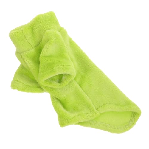 HOLIDYOYO Kleidung für Haustiere Katzen Winterkleidung cat Jacke Katzen Mantel katzenkostüme Pulli für Katzen Plüsch Katzenmantel Winter-Haustier- Kleidung für Sphynx Samt Light Green von HOLIDYOYO