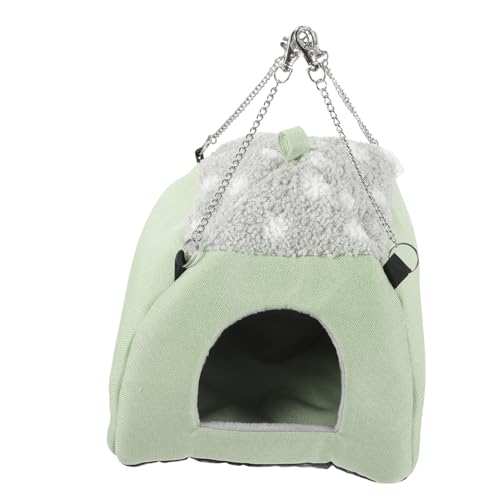HOLIDYOYO Kleine Hamsterhütte mit Aufhängbarem Design Atmungsaktiv und Bequem für Hamster Chinchillas und Kleine Haustiere Sicheres Schlafhaus für Jahreszeiten Großes von HOLIDYOYO