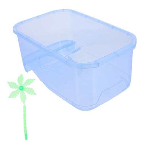 HOLIDYOYO Kleiner Schildkrötenbehälter aus Transparentem Kunststoff Vielseitige Reptilien aufzuchtbox als Futter Ruheplatz Langlebig Kompakt für Terrarium und Gehege HOLIDYOYO Kleiner Schildkrötenbehälter aus Transparentem Kunststoff Vielseitige Reptilien aufzuchtbox als Futter Ruheplatz Langlebig Kompakt für Terrarium und Gehege von HOLIDYOYO