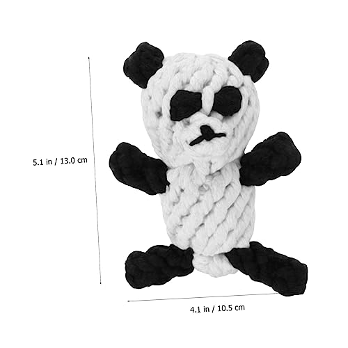 HOLIDYOYO Pet Toy Baumwolle Interaktives Kauspielzeug Für Hunde Und Katzen Panda-Design Fördert Zahnpflege Und Zerstörung Für Und Haustiere von HOLIDYOYO