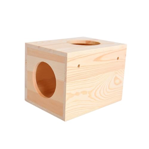 HOLIDYOYO Kleines Naturholz Haus für Kleintiere Chinchilla Hamster Meerschweinchen Nest Langlebig Niedliches Design für und Bewegung HOLIDYOYO Kleines Naturholz Haus für Kleintiere Chinchilla Hamster Meerschweinchen Nest Langlebig Niedliches Design für und Bewegung von HOLIDYOYO