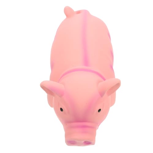 HOLIDYOYO Kleines Pinkes Latex Kauspielzeug für Hunde Quietschend Widerstandsfähig für Aggressive Kauer und Welpen Zahnpflege Spiel und Beschäftigung Zuhause von HOLIDYOYO