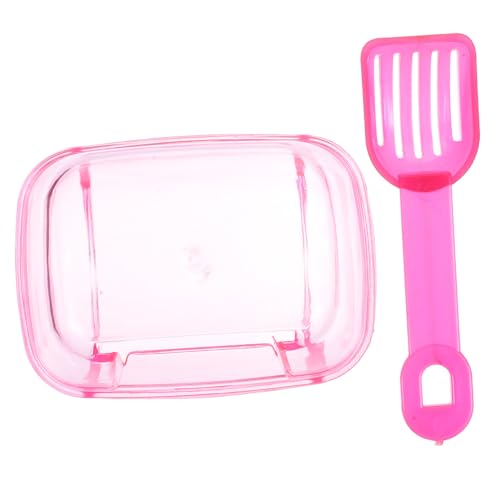 HOLIDYOYO Kleintier Badewanne aus Strapazierfähigem Kunststoff Kleines Haustier Duschbecken Transparentes Leichtes Hamster Badezimmer Geruchlos Einfach zu Reinigen Geeignet Zufällige Farbe von HOLIDYOYO
