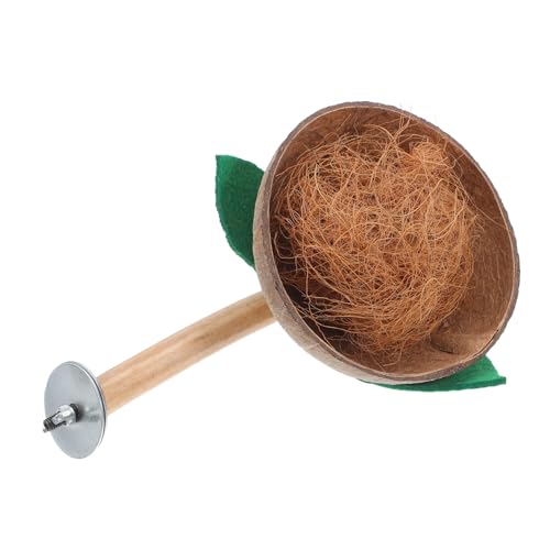 HOLIDYOYO Kokosnussschalen Vögel Sitzstange Stand Für Kleine Vögel Nistplatz Für Wellensittiche Kanarienvögel Und Andere Mit Holzstange Installieren Praktisch Und Gemütlich HOLIDYOYO Kokosnussschalen Vögel Sitzstange Stand Für Kleine Vögel Nistplatz Für Wellensittiche Kanarienvögel Und Andere Mit Holzstange Installieren Praktisch Und Gemütlich von HOLIDYOYO
