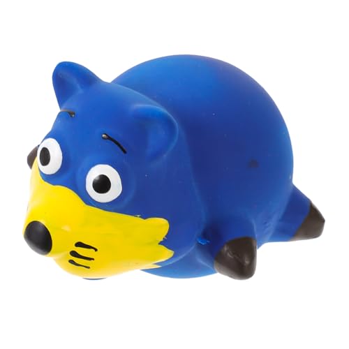 HOLIDYOYO Langlebiges Latex Hundespielzeug Fox Form Kauspielzeug für Welpen Quietschendes Beißspielzeug zur Zahnpflege Beißfestes Interaktives Haustierspielzeug in Blau für Beschäftigung und von HOLIDYOYO