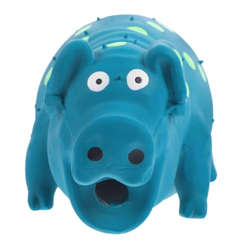 HOLIDYOYO Langlebiges Quietschspielzeug aus Latex für Welpen und Katzen Interaktives Schwein Kauspielzeug zur Zahnpflege Großes Sicheres Haustierspielzeug mit Eingebautem Quietscher zum von HOLIDYOYO