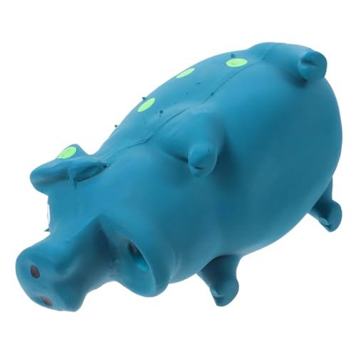 HOLIDYOYO Latex Hundespielzeug Schwein Form Langlebiges Kauspielzeug für Kleine Welpen Interaktives Beißspielzeug zur Zahnpflege Sicherer Quietschspaß für Hunde Vielseitiges von HOLIDYOYO
