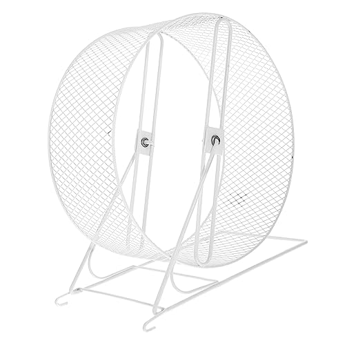 HOLIDYOYO Laufrad für Hamster hamsterspielzeug Hamster Hamsterreihe Nagetier Dekoration nager zubehör Hamsterbedarf großes Nagetierrad Rattenrad mit Eichhörnchenrad Eisen von HOLIDYOYO