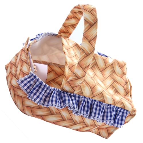 HOLIDYOYO Lustiges Hundekostüm Korb Design Atmungsaktive Cosplay Kleidung für Haustiere Halloween Weihnachten Verkleidung für Kleine Mittlere Hunde von HOLIDYOYO