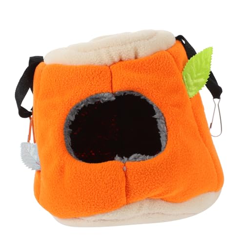 HOLIDYOYO Meerschweinchen Hängematte Aus Vogel Hängematte Für Papageien Und Kleintiere Hängendes Bett Für Käfige Für Orangefarbenes Design von HOLIDYOYO