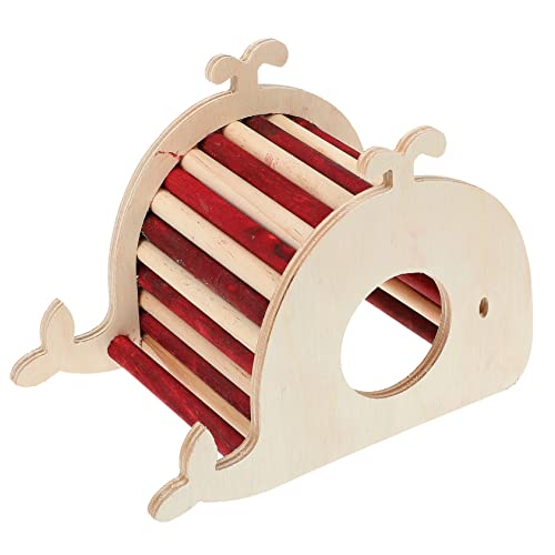 HOLIDYOYO Meerschweinchenhaus Holz Hütte Mit Kletterleiter Für Hamster Gemütlicher Schlafplatz Für Kleine Für Käfig Und Freilaufgehege von HOLIDYOYO