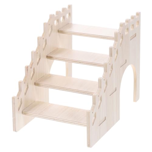 HOLIDYOYO Mehrfunktionale Hamster Holzleiter für Kleintiere Sicheres Kletterspielzeug und Versteck Natürliche Holzleiter mit Plattform für Hamster Meerschweinchen und Kleine Haustiere HOLIDYOYO Mehrfunktionale Hamster Holzleiter für Kleintiere Sicheres Kletterspielzeug und Versteck Natürliche Holzleiter mit Plattform für Hamster Meerschweinchen und Kleine Haustiere von HOLIDYOYO