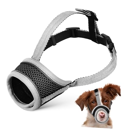 HOLIDYOYO Mundkorb für Hunde Verstellbarer Maulschutz aus Robustem Material und Atmungsaktiv für Training Tierarztbesuche und HOLIDYOYO Mundkorb für Hunde Verstellbarer Maulschutz aus Robustem Material und Atmungsaktiv für Training Tierarztbesuche und von HOLIDYOYO