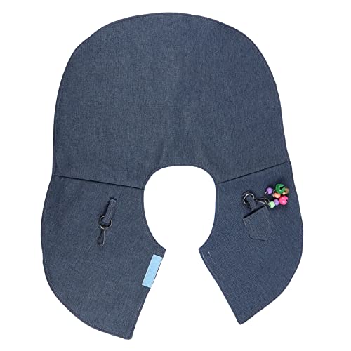 HOLIDYOYO Papageienschultern Abdeckung Schutz kratzen Schulterpolster für Haustiere Zubehör Bird Toys papageienspielzeug Parrot Toys Vogel Schulterpolster Vogel-Schulterschal Baumwolle Blue von HOLIDYOYO