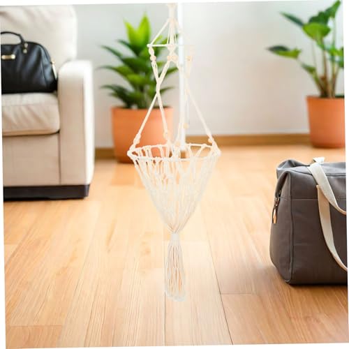 HOLIDYOYO Pet Cat Nest Hängende Katzenbett Geflochtenes Katzenkorbbett Boho gewebtes Katzenbett Handbewegungskatzennest Holzperlen Beige HOLIDYOYO Pet Cat Nest Hängende Katzenbett Geflochtenes Katzenkorbbett Boho gewebtes Katzenbett Handbewegungskatzennest Holzperlen Beige von HOLIDYOYO