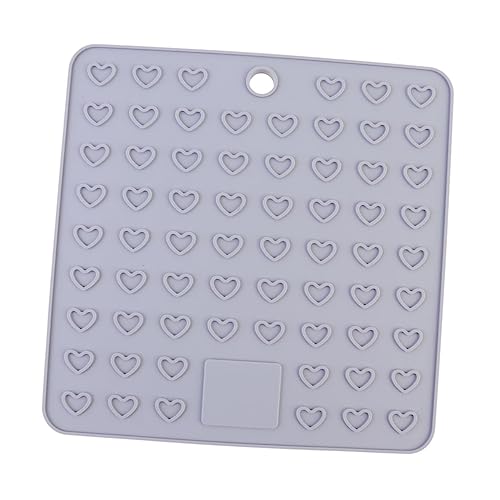 HOLIDYOYO Pet Feeding Pad Silikonfutter Lecken Kissen Creative Eating Pad Pet Supplies Für Hund Welpen (grau) von HOLIDYOYO