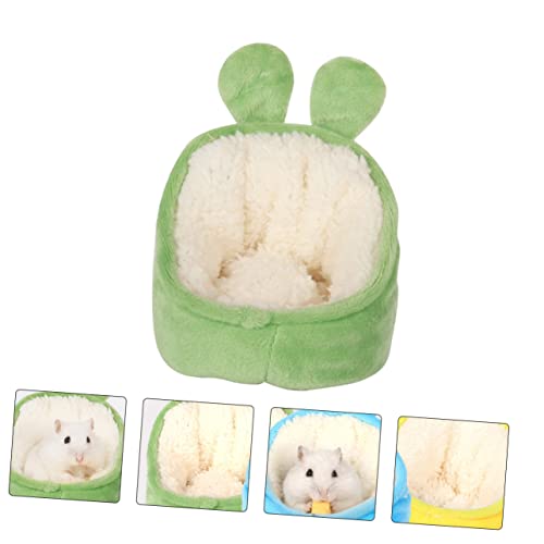 HOLIDYOYO Plüsch Haustier Nest für Hamster Warmes Schlafbett für Kleine im Winter Gemütliches und Sicheres Design für Zufällig von HOLIDYOYO