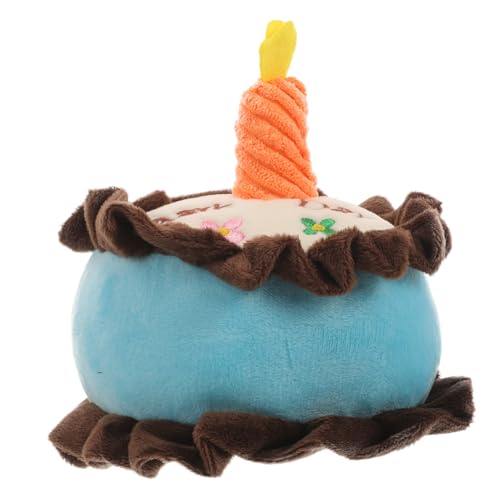 HOLIDYOYO Plüsch Hundespielzeug Kuchenform Kuschelig Interaktives Zahnspielzeug für Mittelgroße Hunde Quietschendes Haustierspielzeug für und Beißbedürfnis Dekoratives Kuscheltier von HOLIDYOYO
