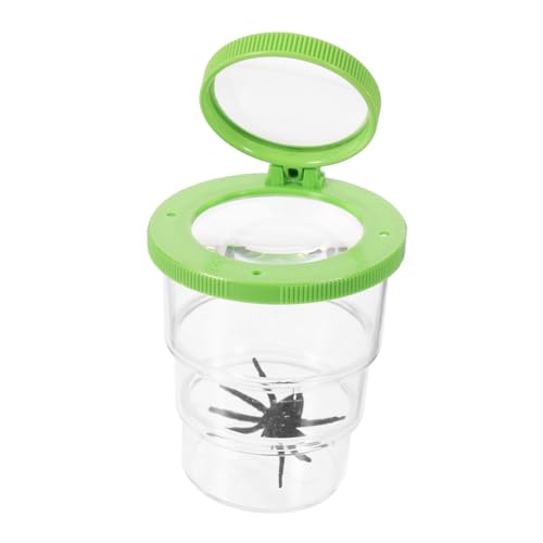 HOLIDYOYO Praktische Insektenbeobachtungsbox für Transparentes Lupenglas mit Vergrößerung Tragbar für Outdoor Erkundungen Fördert und Wissenschaftliche Fähigkeiten von HOLIDYOYO
