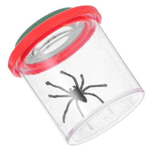 HOLIDYOYO Praktischer Insektenbetrachter, Tragbares Vergrößerungsglas, Haushaltslupenbox, Transparenter Insektenbetrachter, Praktisches Vergrößerungsglas von HOLIDYOYO
