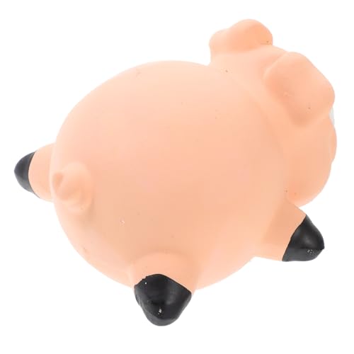 HOLIDYOYO Quietschendes Latex Hundespielzeug für Kleine Hunde Beißfestes Welpen Kauspielzeug Fördert Zahngesundheit Interaktives in Lustiger Schweineform Sicher und Leicht zu Reinigen von HOLIDYOYO