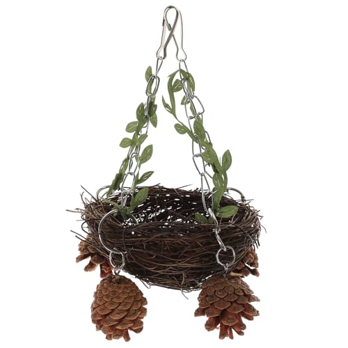 HOLIDYOYO Rattan Vogel Nest Für Papageien Einzigartiges Hängendes Nest Für Käfige Für Kleine Bis Große Zu Installieren Und Mehrfach von HOLIDYOYO