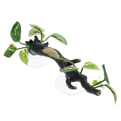 HOLIDYOYO Realistischer Reptilien Zweig aus Robustem Harz Natürliche Kletterhilfe für Bartagamen Schlangen und Frösche Dekoratives Terrarien Accessoire Platzsparend Naturgetreue von HOLIDYOYO