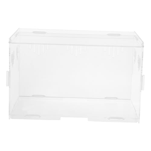 HOLIDYOYO Reptilien Aufzuchtbox Transparentes Belüftetes Selbstmontierbares Terrarium für Sicheres Füttern und Artgerechte Haltung von Reptilien und Insekten HOLIDYOYO Reptilien Aufzuchtbox Transparentes Belüftetes Selbstmontierbares Terrarium für Sicheres Füttern und Artgerechte Haltung von Reptilien und Insekten von HOLIDYOYO