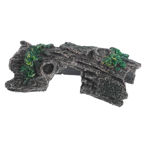 HOLIDYOYO Reptilien Versteck Höhle aus Harz mit Naturgetreuer Landschaftsdekoration Langlebig und Farbecht Geeignet für Schildkröten Geckos Eidechsen und Terrarien für Terrarien und von HOLIDYOYO
