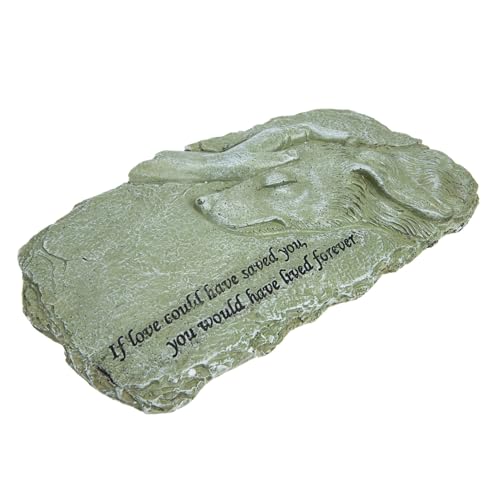 HOLIDYOYO Resin Haustier gedenkstein Gartendekoration Wetterfest Angel Dog Memorial Statue für Draußen Langlebige Tiergrabfigur Geeignet für Garten Eingang Terrasse Trauergeschenk für Hunde von HOLIDYOYO