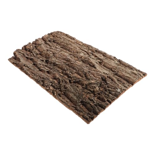 HOLIDYOYO Rinde-hintergrundtafel Zubehör Für Geckobecken Terrarium Korkrinde Frosch Reptilien -Terrarium - Dekorationen Für Aquarien Reptilienzweig Sphagnum Bellen Coffee Holz von HOLIDYOYO