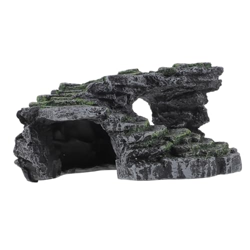 HOLIDYOYO Schildkröten Sonnendeck für Aquarium Plattform mit Kletterrampe und Versteck für Wasserschildkröten und Reptilien Pflegeleicht und Vielseitig Einsetzbar von HOLIDYOYO