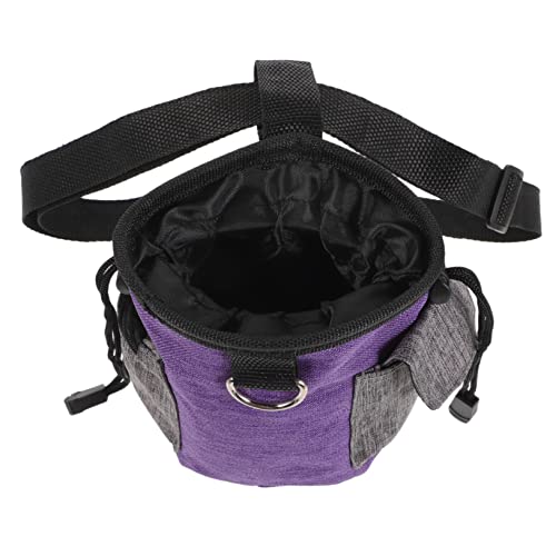 HOLIDYOYO Snackpaket für Haustiere hundefutterbeutel Dog Treat Bag Beutel behandeln Hundekotbeutel Bausatz kreative Snacktasche für Haustiere Outdoor-Lebensmitteltasche Oxford-Stoff Violett von HOLIDYOYO