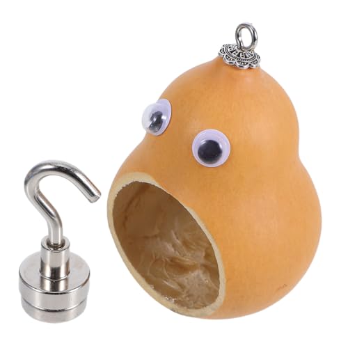 HOLIDYOYO Springende Spinnenhaut, Natürlicher Kürbis, Lebensraum Für Springende Spinnen, Magnetisch, Handgefertigt, Zubehör Für Spinnengehege, Tarantelgehege, Spinnenversteck von HOLIDYOYO