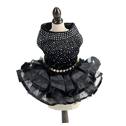 HOLIDYOYO Stylisches Mit Spitzendesign Atmungsaktives Tutu Für Hündchen Partys Und Besondere Anlässe XL von HOLIDYOYO