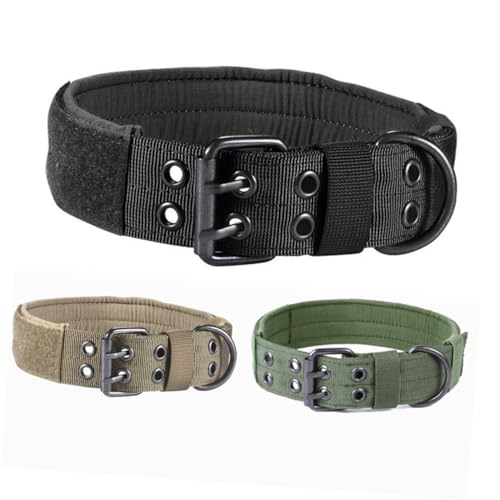 HOLIDYOYO Taktisches Hundehalsband Aus Nylon Verstellbares Halsband Für Kleine Und Mittelgroße Mit Metallschnalle Für Training von HOLIDYOYO