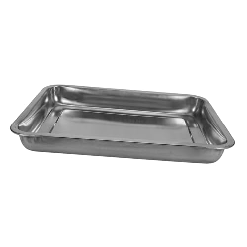 HOLIDYOYO Taubenpapageienbadewanne Vogel badewanne Vogelbad Vogelkäfigbad Pigeon Badewanne Ratte Vogel Wasserbad Duschwanne Badewanne aus Metall Vogelkäfigversorgung Rostfreier Stahl Silver von HOLIDYOYO