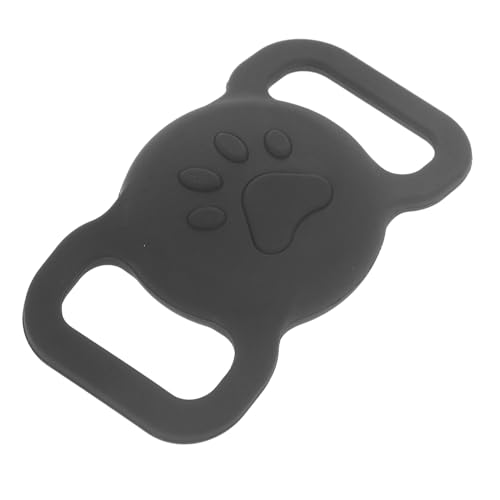 HOLIDYOYO Tracker-Fall Luft -Tag für Locator -Fall pro Luftmarken Fall schützt Kette kleine Schutzhülle für Ortungsgerät Tracer-Halter Haustier-Tracer-Schutzhülle Kieselgel Black von HOLIDYOYO